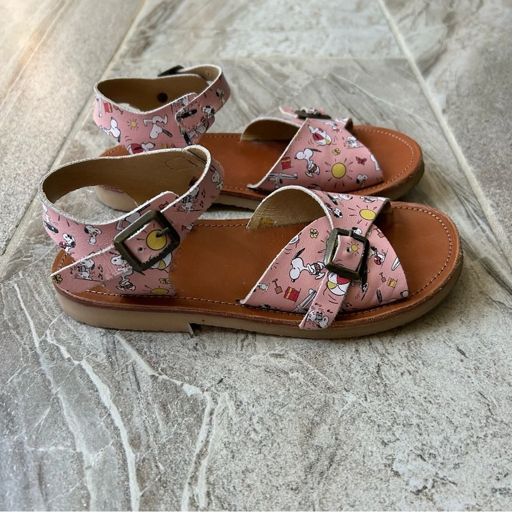 Young Soles Sonny Pink Sandals, Size 34 EU, 3 US